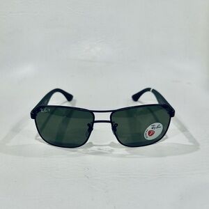 Ray-Ban 3516 ☀️Polarized☀️ Steel Black NEW Complete with Ray Ban Kit